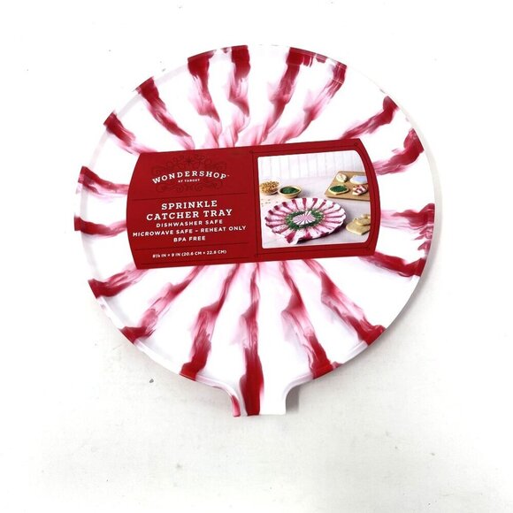 Target 8.1" Christmas Melamine Sprinkle Catcher Dessert Plate Red - Wondershop™ - Picture 3 of 9